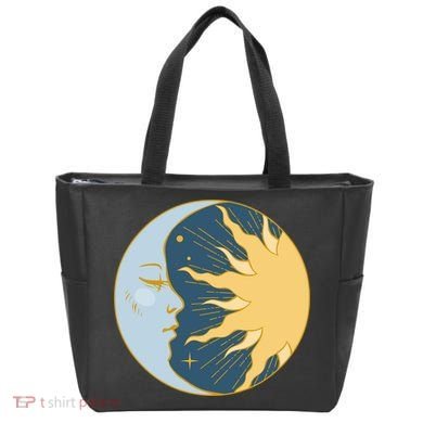 Boho Sun And Moon Tote Bag