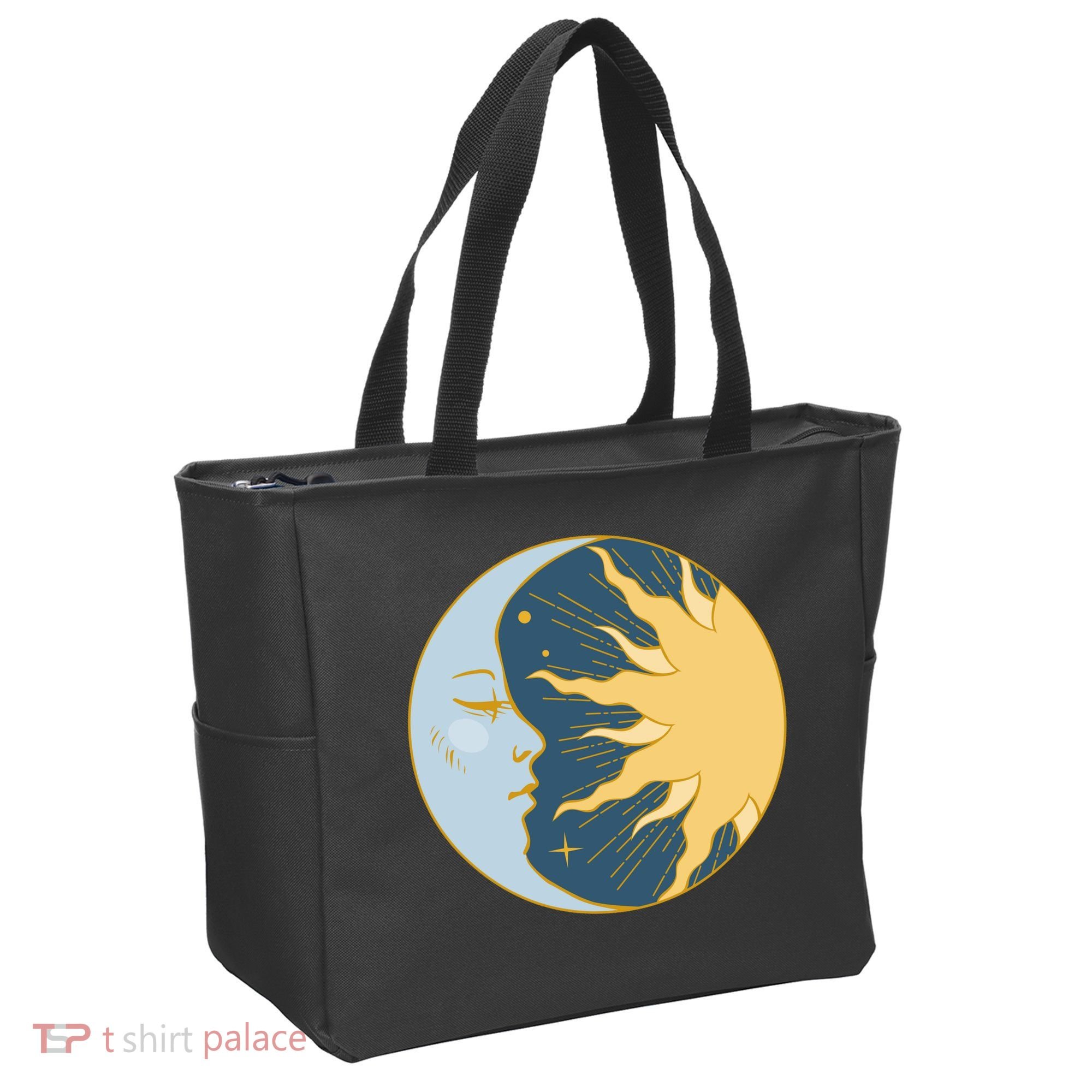 Boho Sun And Moon Tote Bag