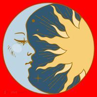 Boho Sun And Moon Santa Hat thumb 1
