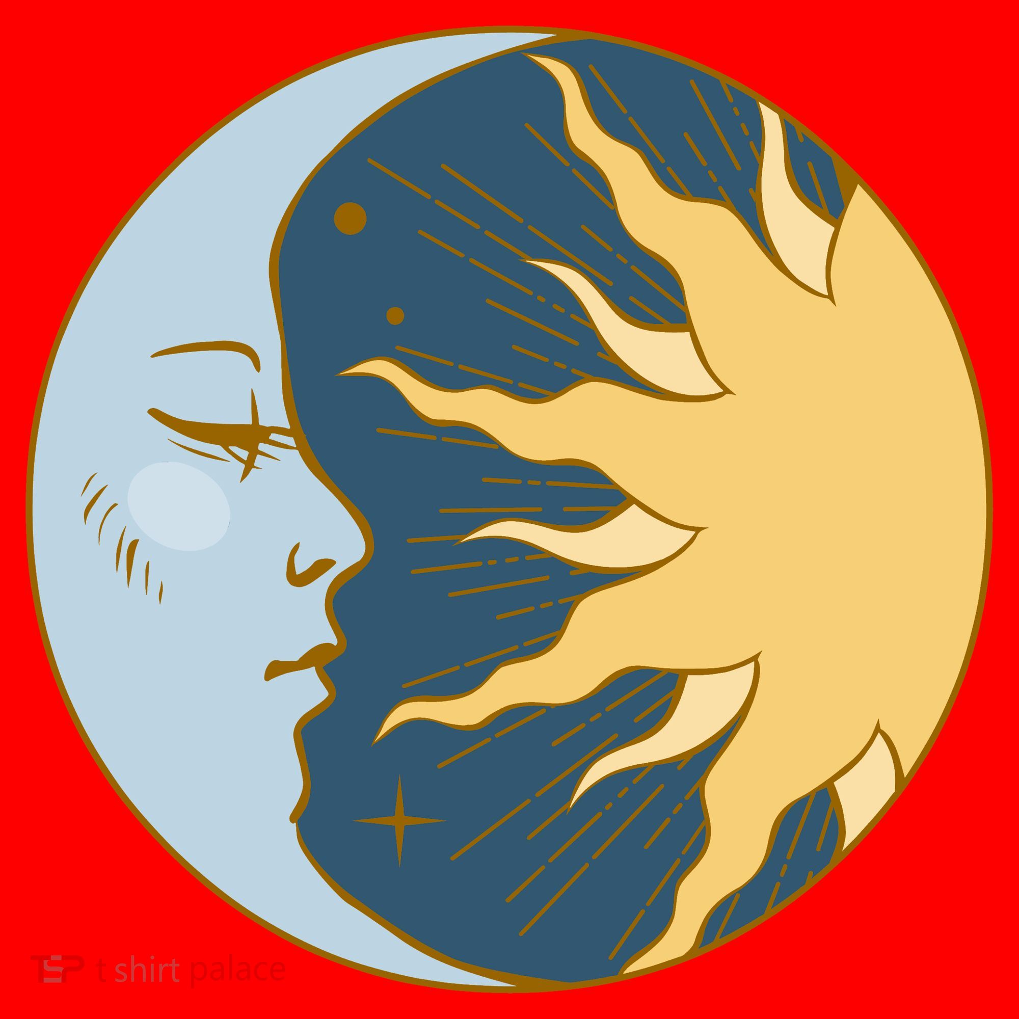 Boho Sun And Moon Santa Hat