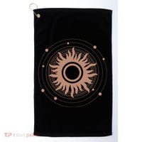 Boho Sun Illustration Golf Towel thumb 0