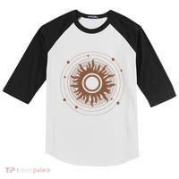Boho Sun Illustration Kids Colorblock Raglan Jersey thumb 0