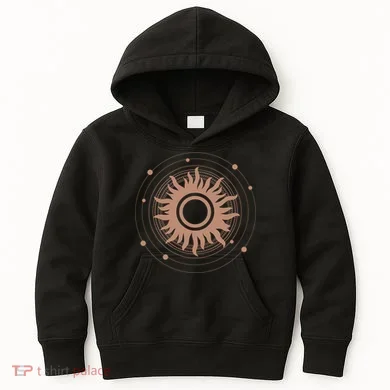 Boho Sun Illustration Kids Hoodie
