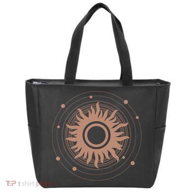 Boho Sun Illustration Tote Bag
