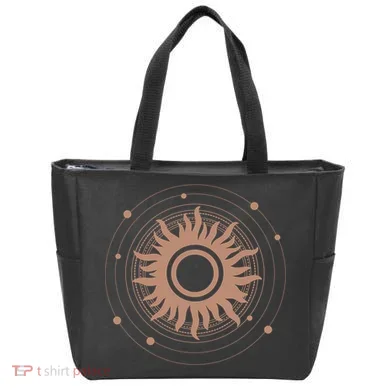 Boho Sun Illustration Tote Bag