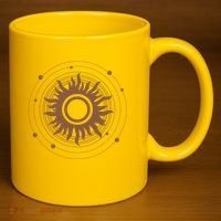 Boho Sun Illustration 11oz C Handle Ceramic Mug thumb 3