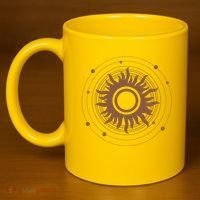 Boho Sun Illustration 11oz C Handle Ceramic Mug thumb 4
