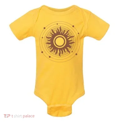 Boho Sun Illustration Baby Bodysuit