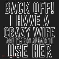 Back Off! I Have A Crazy Wife Gift Beanie thumb 2