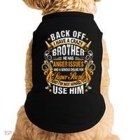 Back Off I Have A Crazy Sister Doggie Tank thumb 0