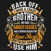 Back Off I Have A Crazy Sister Long Sleeve Shirt thumb 2