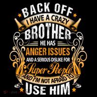 Back Off I Have A Crazy Sister Women's Hoodie thumb 2
