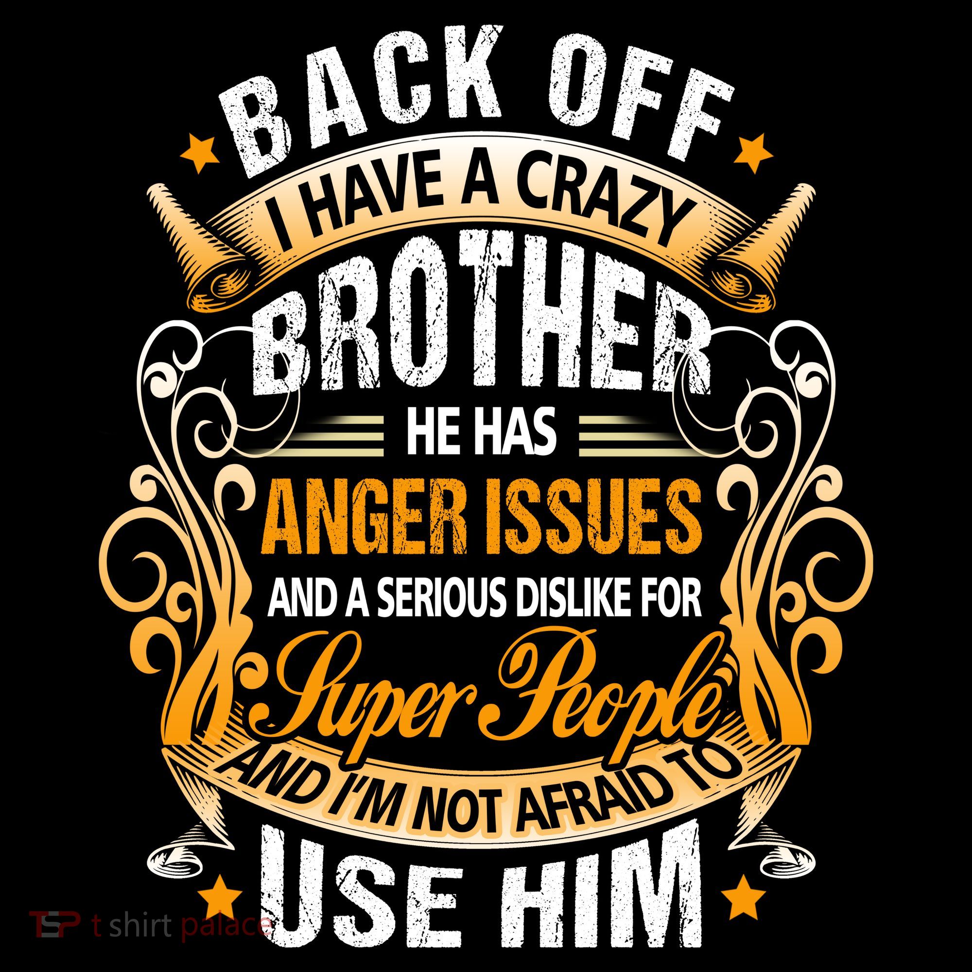 Back Off I Have A Crazy Sister Mousepad