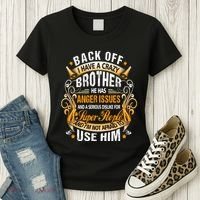 Back Off I Have A Crazy Sister Women's T-Shirt thumb 3