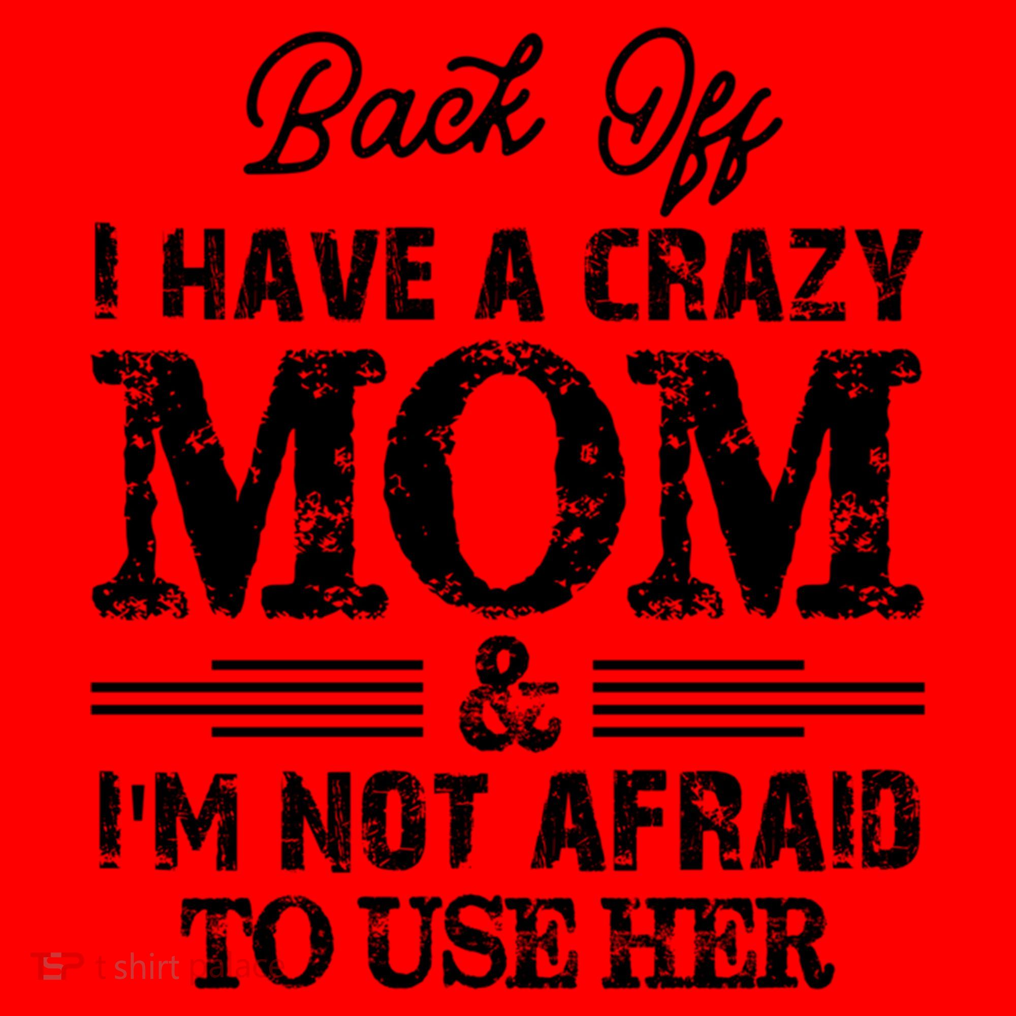 Back Off I Have A Crazy Mom IM Not Gift Santa Hat