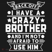 Back Off I Have A Crazy Brother Family Gift Women's Hoodie thumb 2