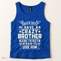 Back Off I Have A Crazy Brother Family Gift Tank Top thumb 2