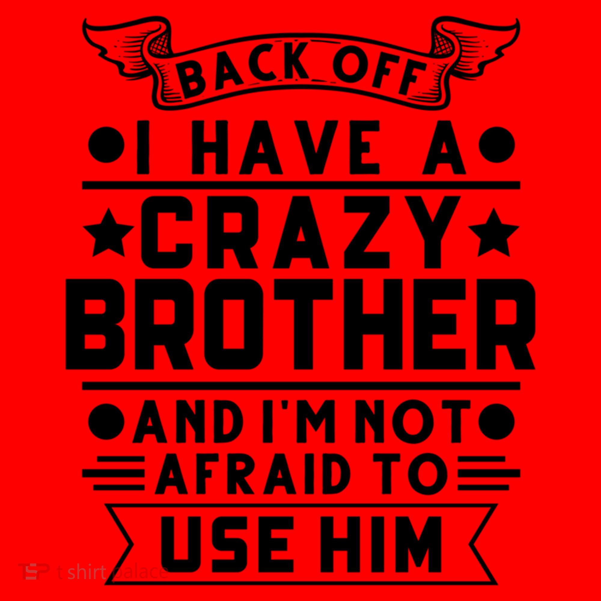 Back Off I Have A Crazy Brother Family Gift Santa Hat