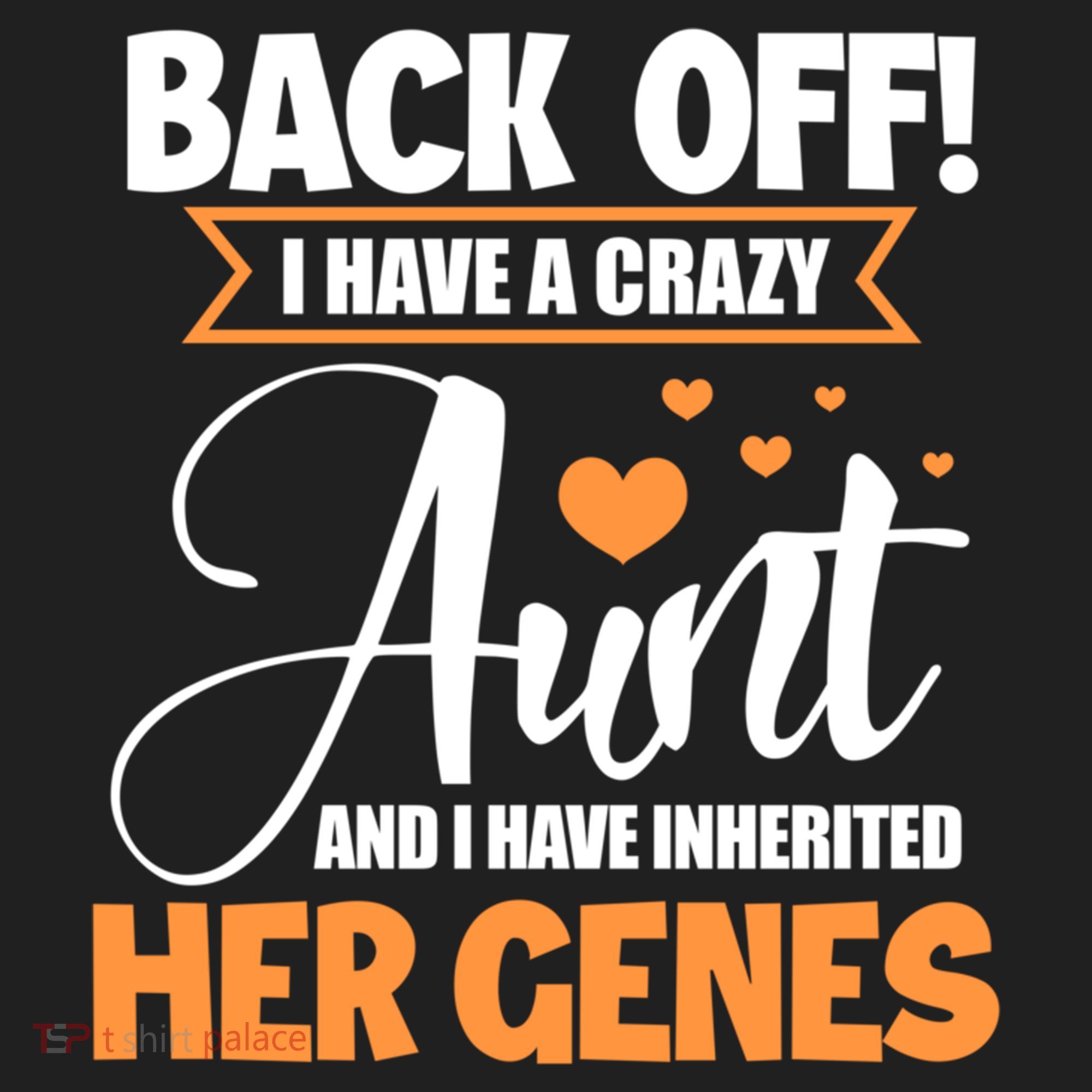 Back Off I Have A Crazy Aunt Nephew Niece Family Gift Beanie
