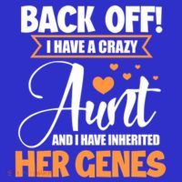 Back Off I Have A Crazy Aunt Nephew Niece Family Gift Sweatshirt thumb 3