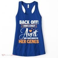 Back Off I Have A Crazy Aunt Nephew Niece Family Gift Women's Tank Top thumb 0