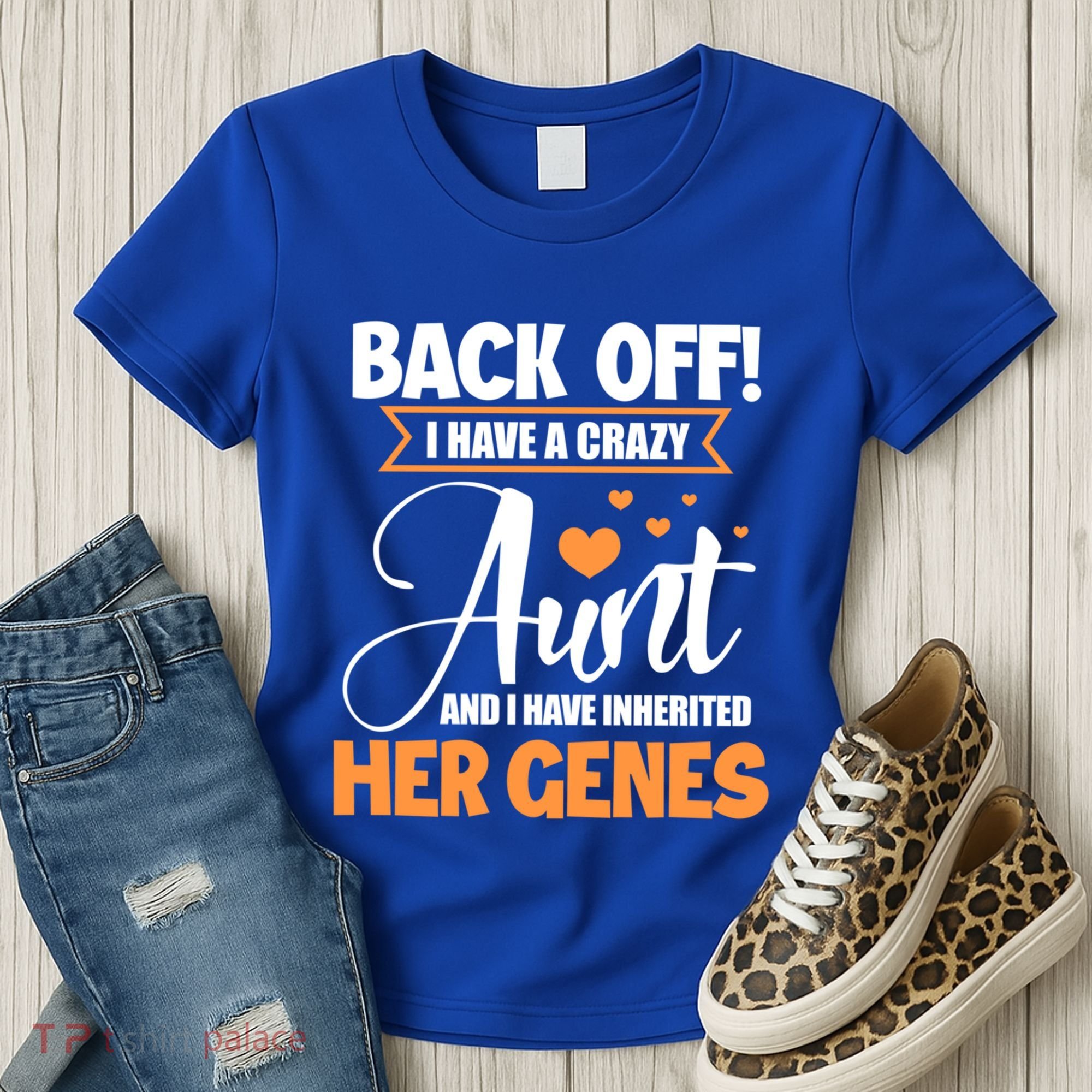 Back Off I Have A Crazy Aunt Nephew Niece Family Gift Women's T-Shirt