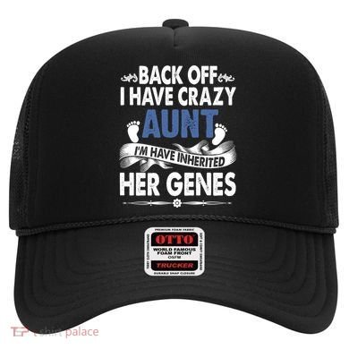Back Off I Have A Crazy Aunt Niece Retro Aunt Gift Hat