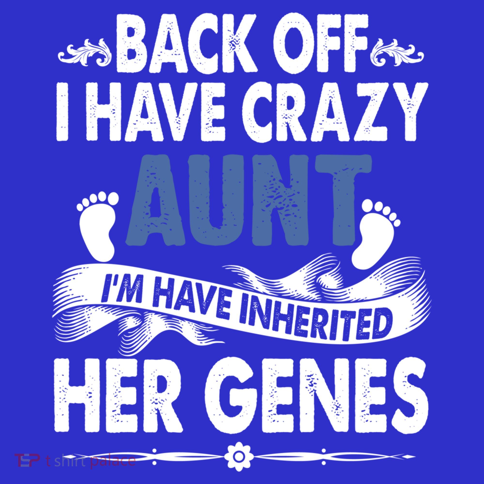 Back Off I Have A Crazy Aunt Niece Retro Aunt Gift Long Sleeve Shirt