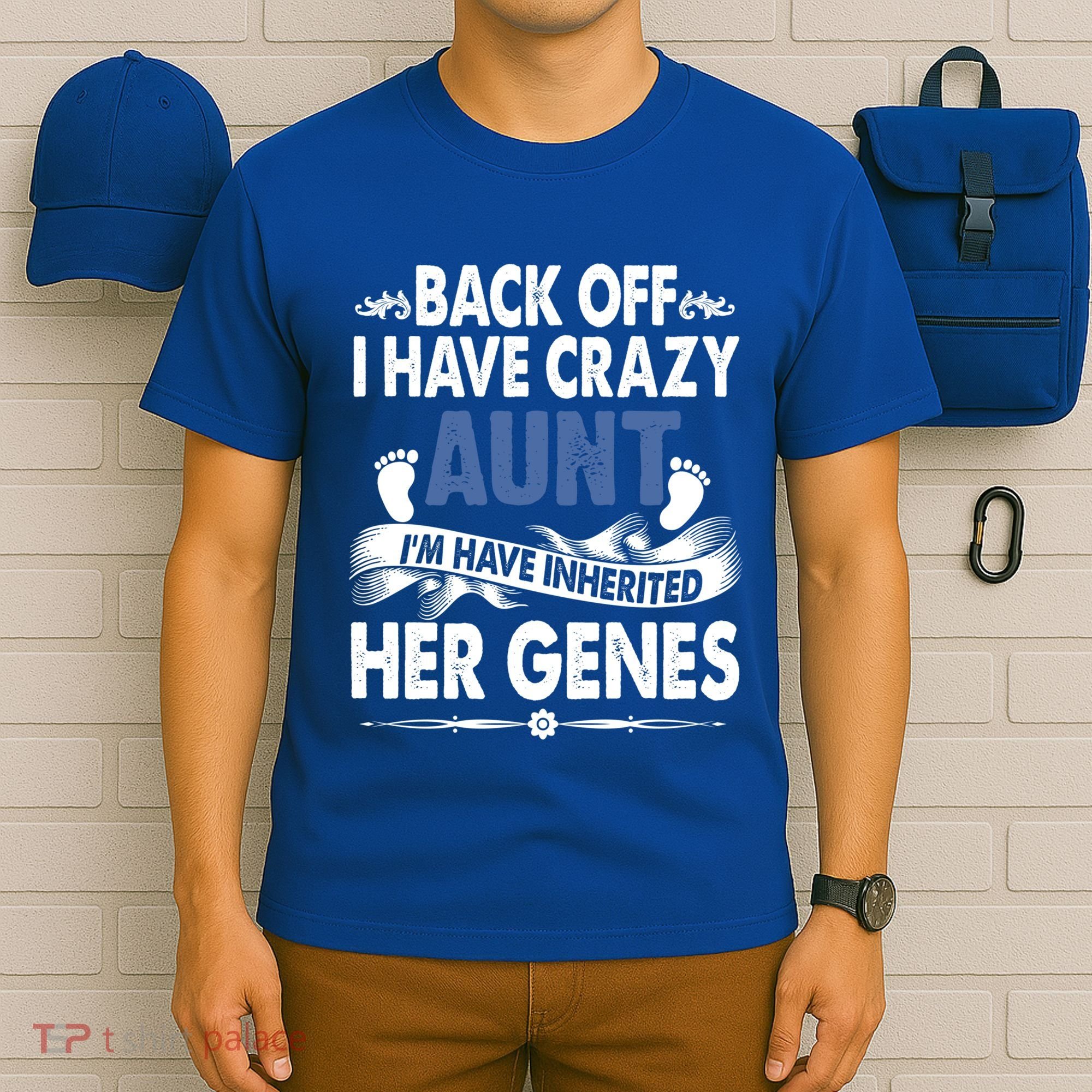 Back Off I Have A Crazy Aunt Niece Retro Aunt Gift T-Shirt