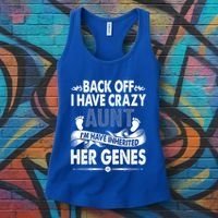 Back Off I Have A Crazy Aunt Niece Retro Aunt Gift Women's Tank Top thumb 3