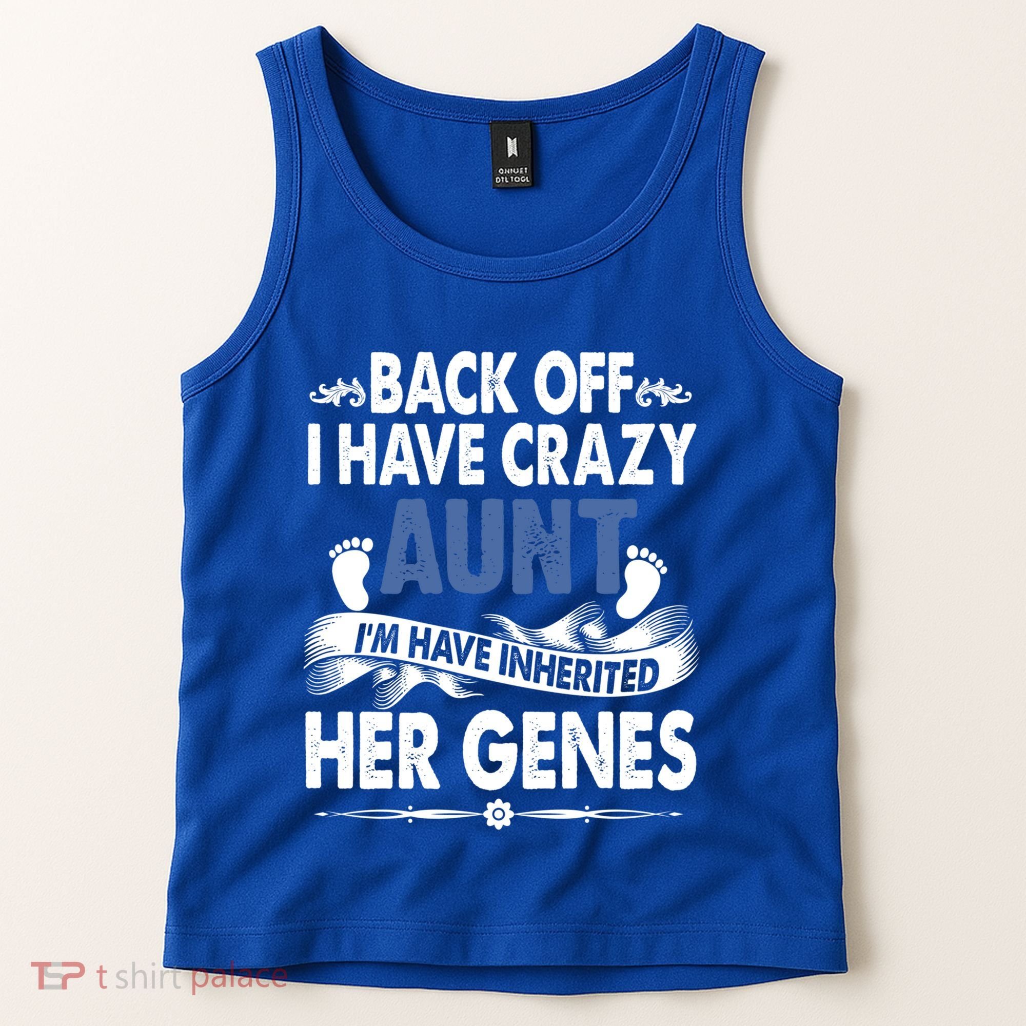 Back Off I Have A Crazy Aunt Niece Retro Aunt Gift Tank Top