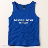 Back Off I Have A Crazy Mom Aunt And Sister Funny Gift Tank Top thumb 2