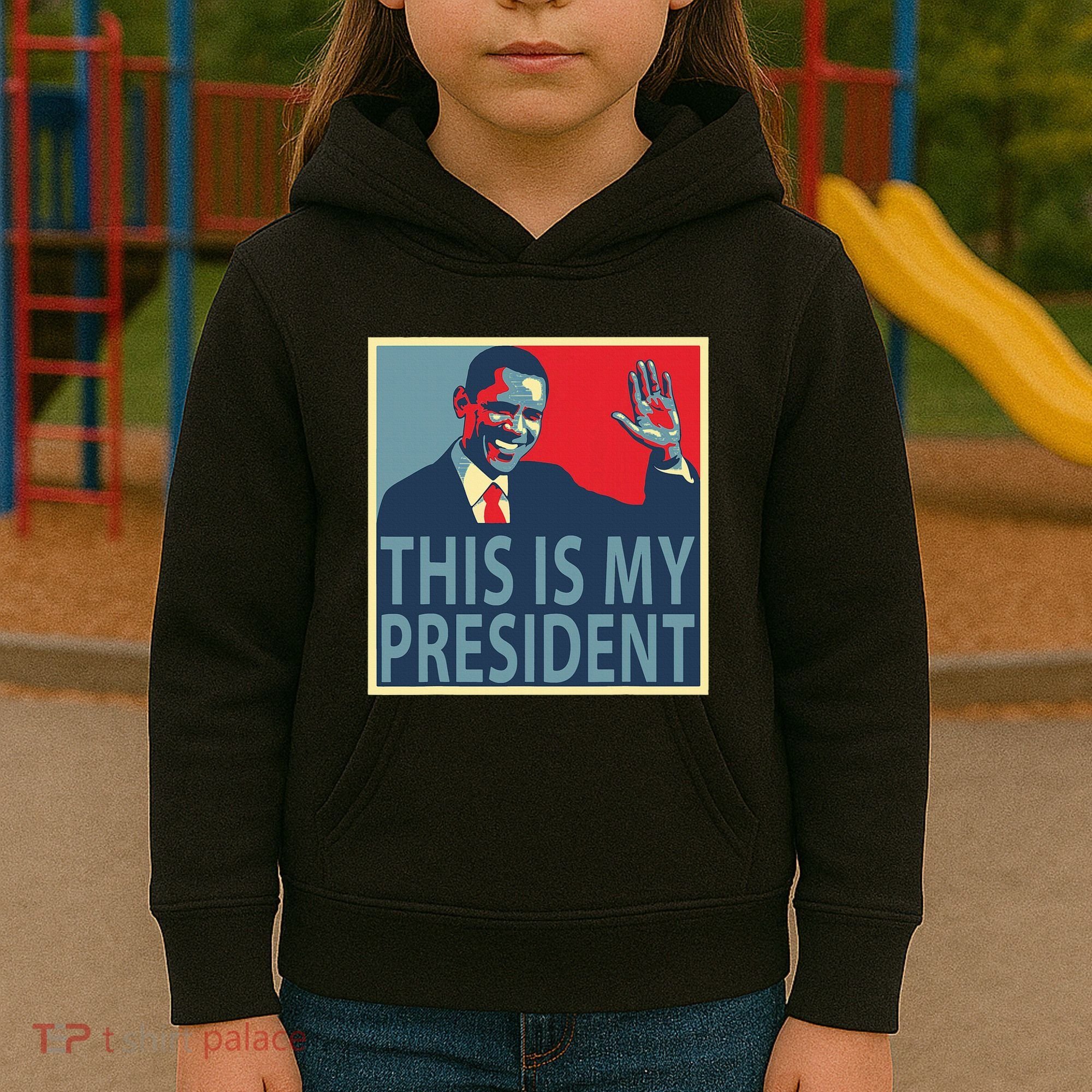 Barack Obama Is My President Kids Hoodie