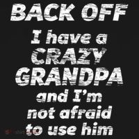 Back Off I Have A Crazy Grandpa & I'm Not Afraid To Use Him Women's Hoodie thumb 2