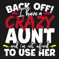 Back Off I Have A Crazy Aunt Nieces Doggie Tank thumb 4