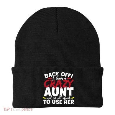 Back Off I Have A Crazy Aunt Nieces Beanie