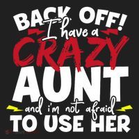 Back Off I Have A Crazy Aunt Nieces Beanie thumb 2