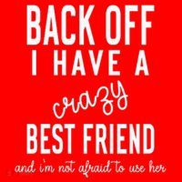 Back Off I Have A Crazy Best Friend Funny Santa Hat thumb 1