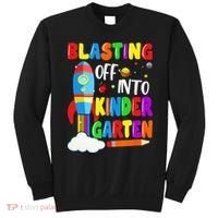Blasting Off Into Kindergarten Funny Back To School Sweatshirt thumb 0