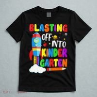 Blasting Off Into Kindergarten Funny Back To School T-Shirt thumb 5