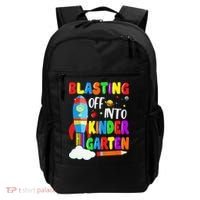 Blasting Off Into Kindergarten Funny Back To School Backpack thumb 0