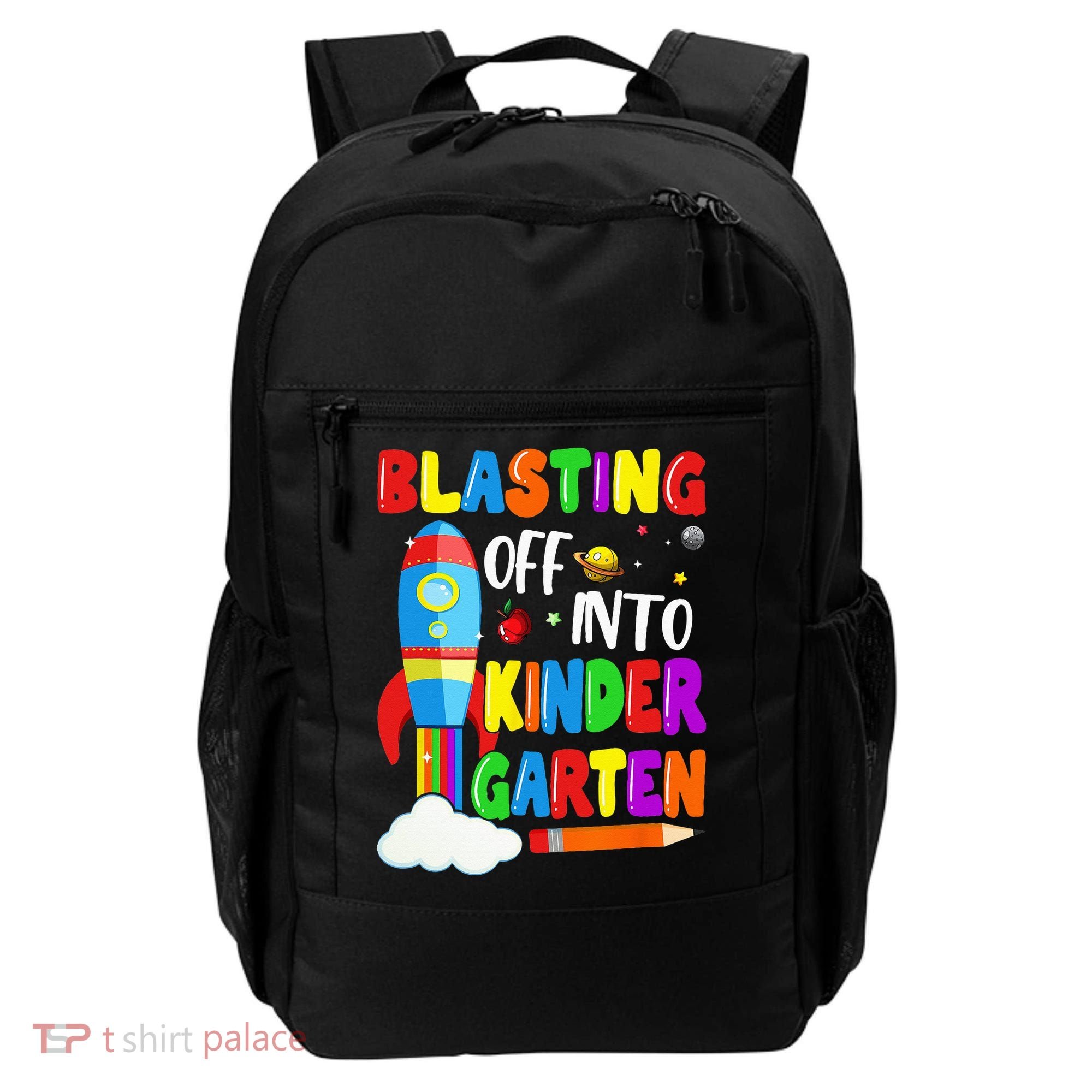 Blasting Off Into Kindergarten Funny Back To School Backpack