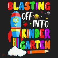 Blasting Off Into Kindergarten Funny Back To School Hat thumb 2