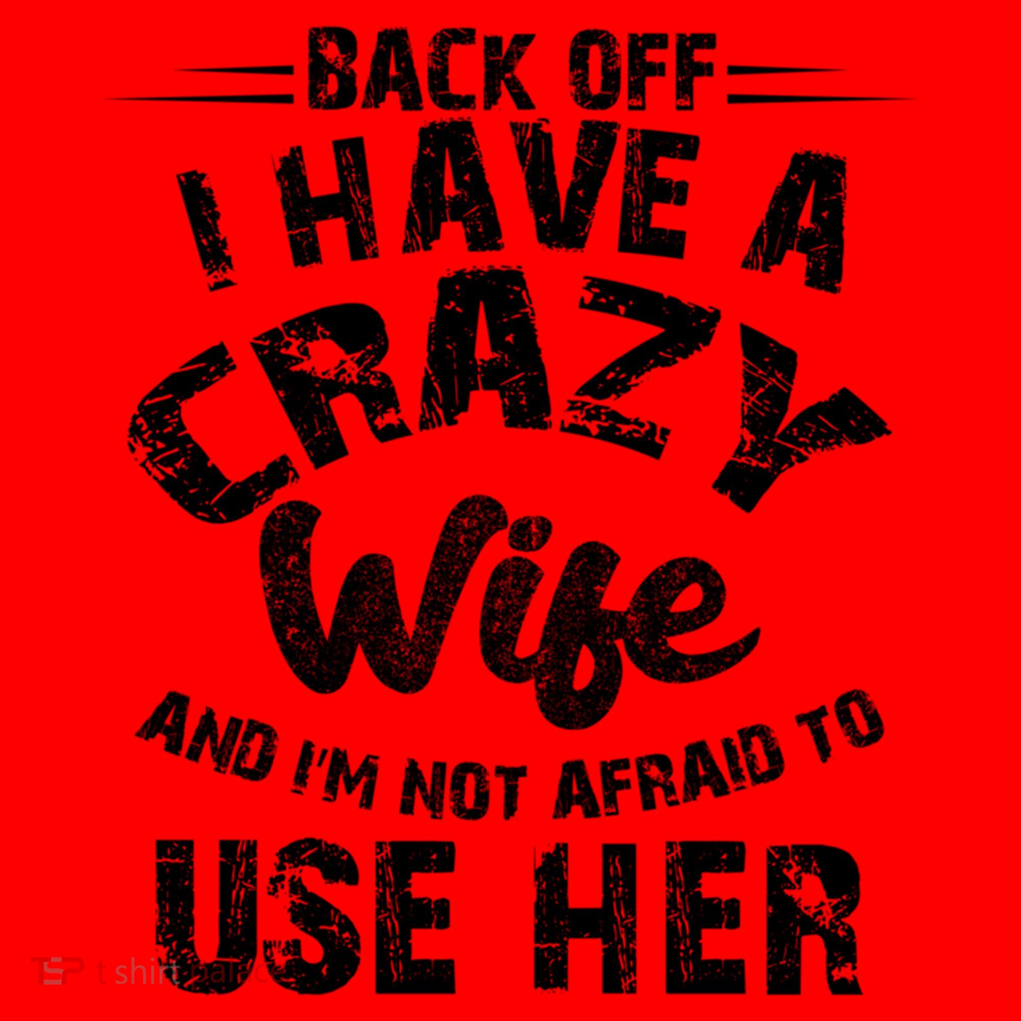 Back Off I Have A Crazy Wife Gift Santa Hat