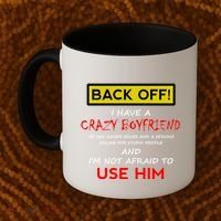 Back Off I Have A Crazy Friend Gift Friend Coffee Mug thumb 2