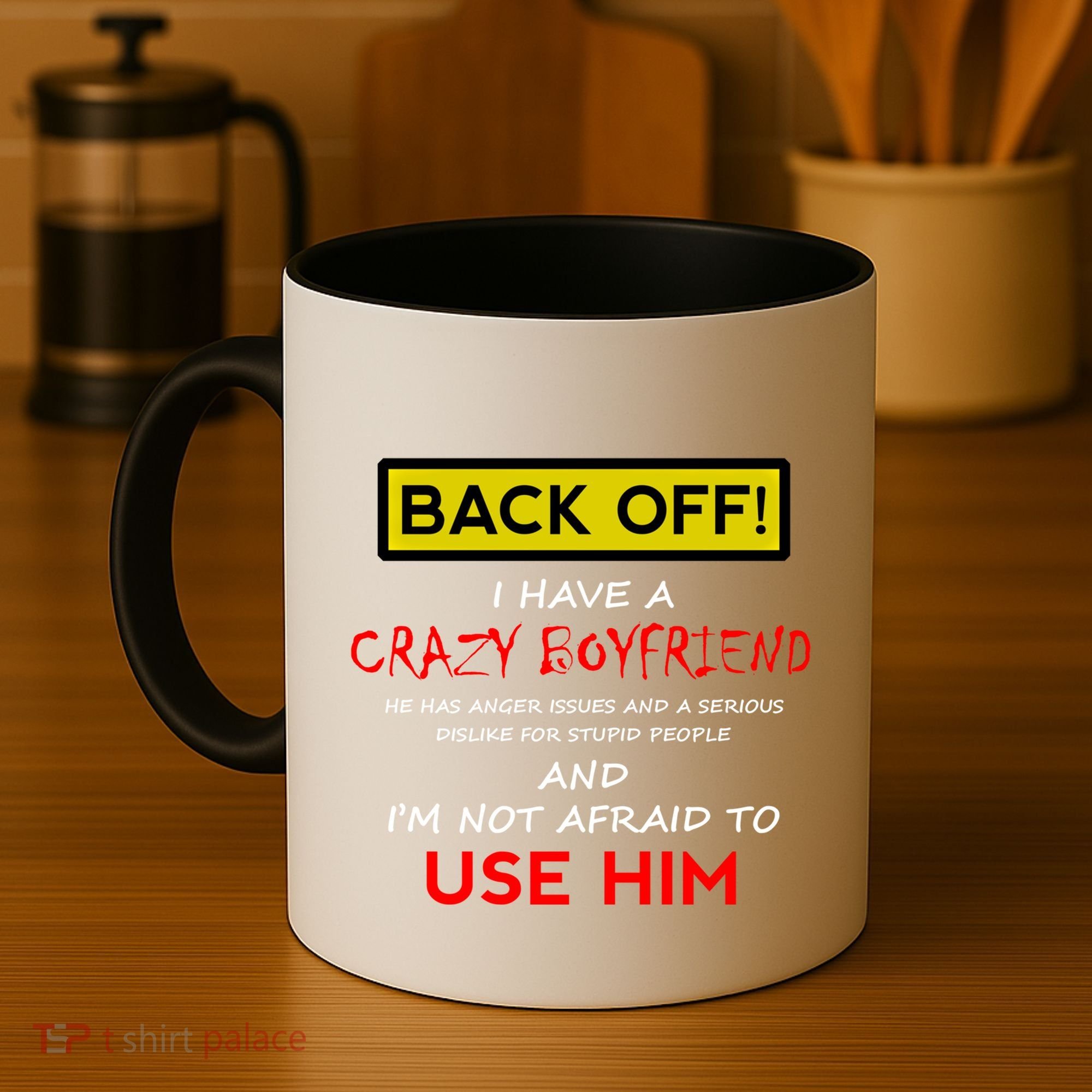 Back Off I Have A Crazy Friend Gift Friend Coffee Mug