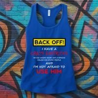 Back Off I Have A Crazy Friend Gift Friend Women's Tank Top thumb 3