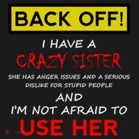 Back Off I Have A Crazy Sister Gift Brother Gift Women's Hoodie thumb 2