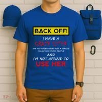 Back Off I Have A Crazy Sister Gift Brother Gift T-Shirt thumb 6