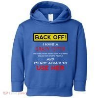 Back Off I Have A Crazy Sister Gift Brother Gift Toddler Hoodie thumb 0